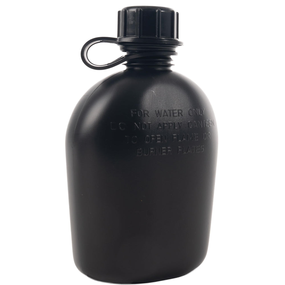 Rothco canteen close-up of the secure, leak-proof cap.