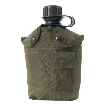 Rothco canteen belt clip offers hands-free carrying on hikes.