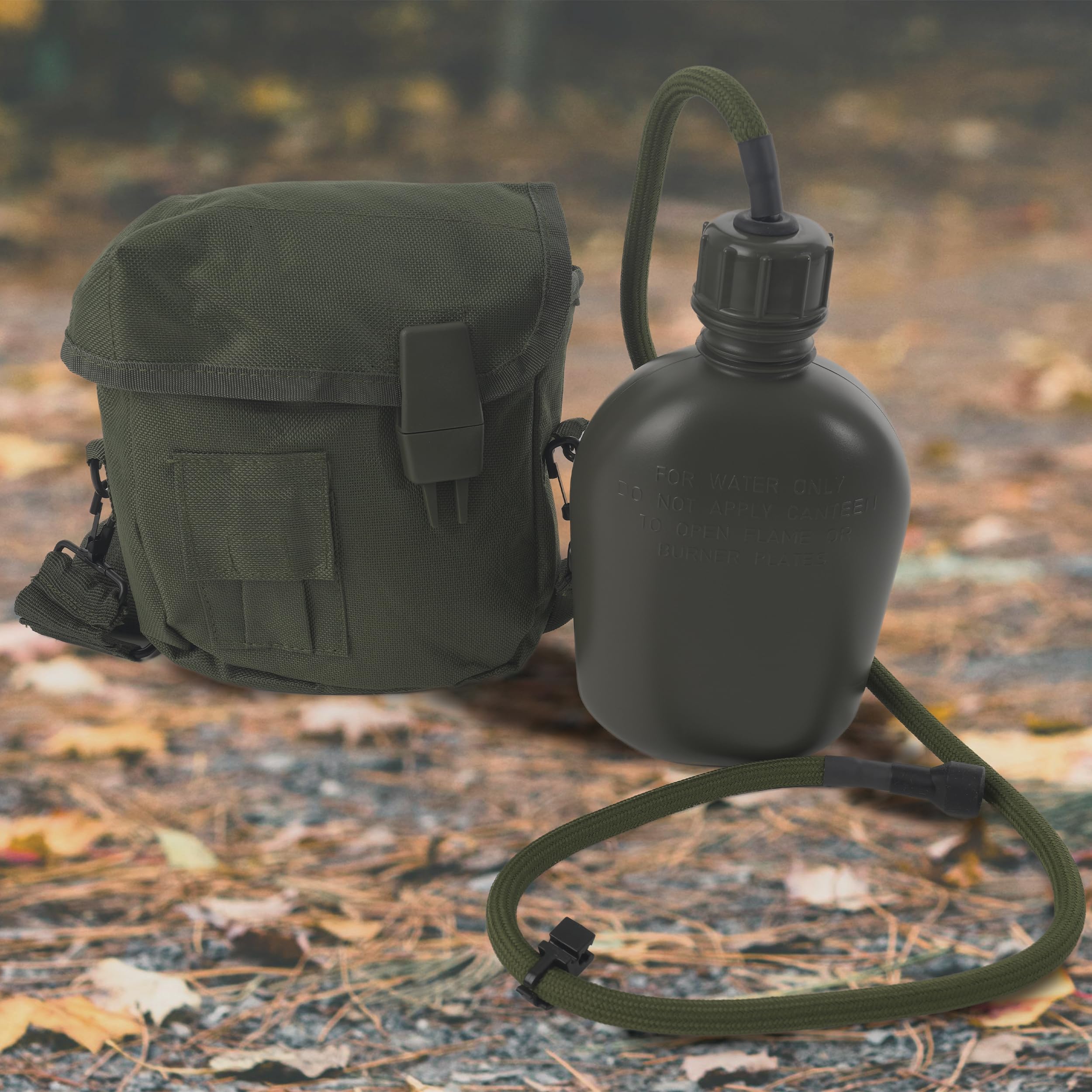 Rothco Canteen Straw Kit keeps the valve accessible and ready for use on trails.