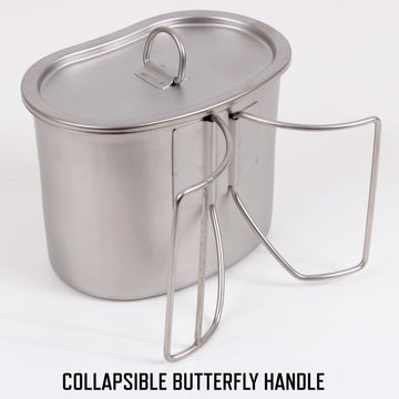 Rothco compact camping set provides ample cooking space in a portable kit.