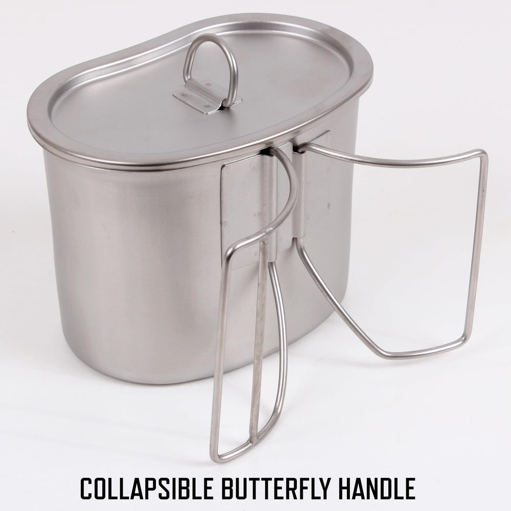 Rothco compact camping set provides ample cooking space in a portable kit.