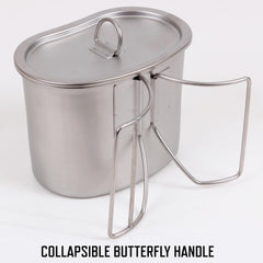 Rothco compact camping set provides ample cooking space in a portable kit.