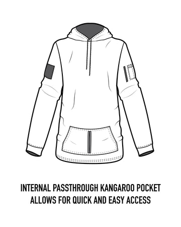 Rothco Conceal-Ops fleece lining for all-day warmth.