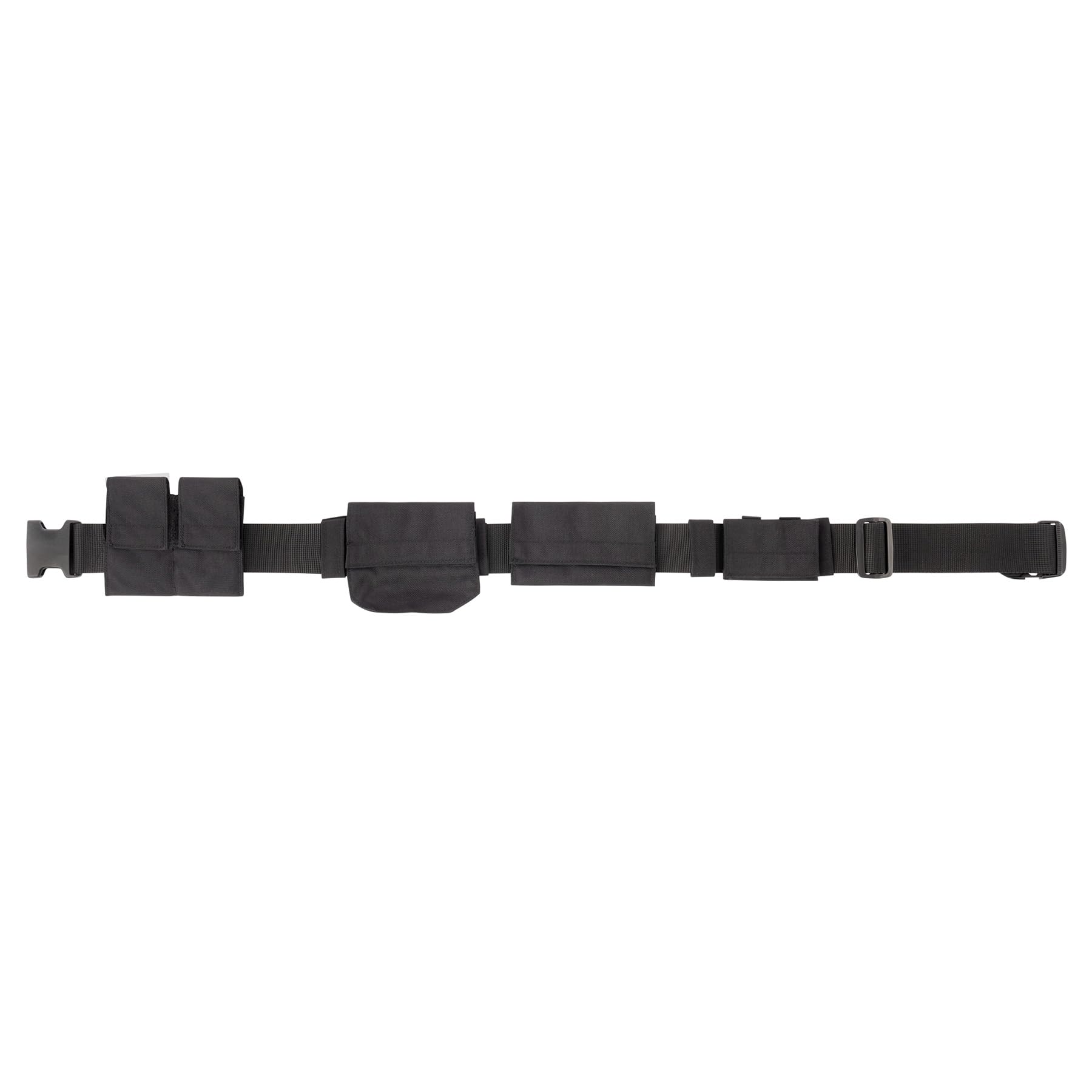 Rothco deluxe swat belt front view shows adjustable nylon fit for all-day wear
