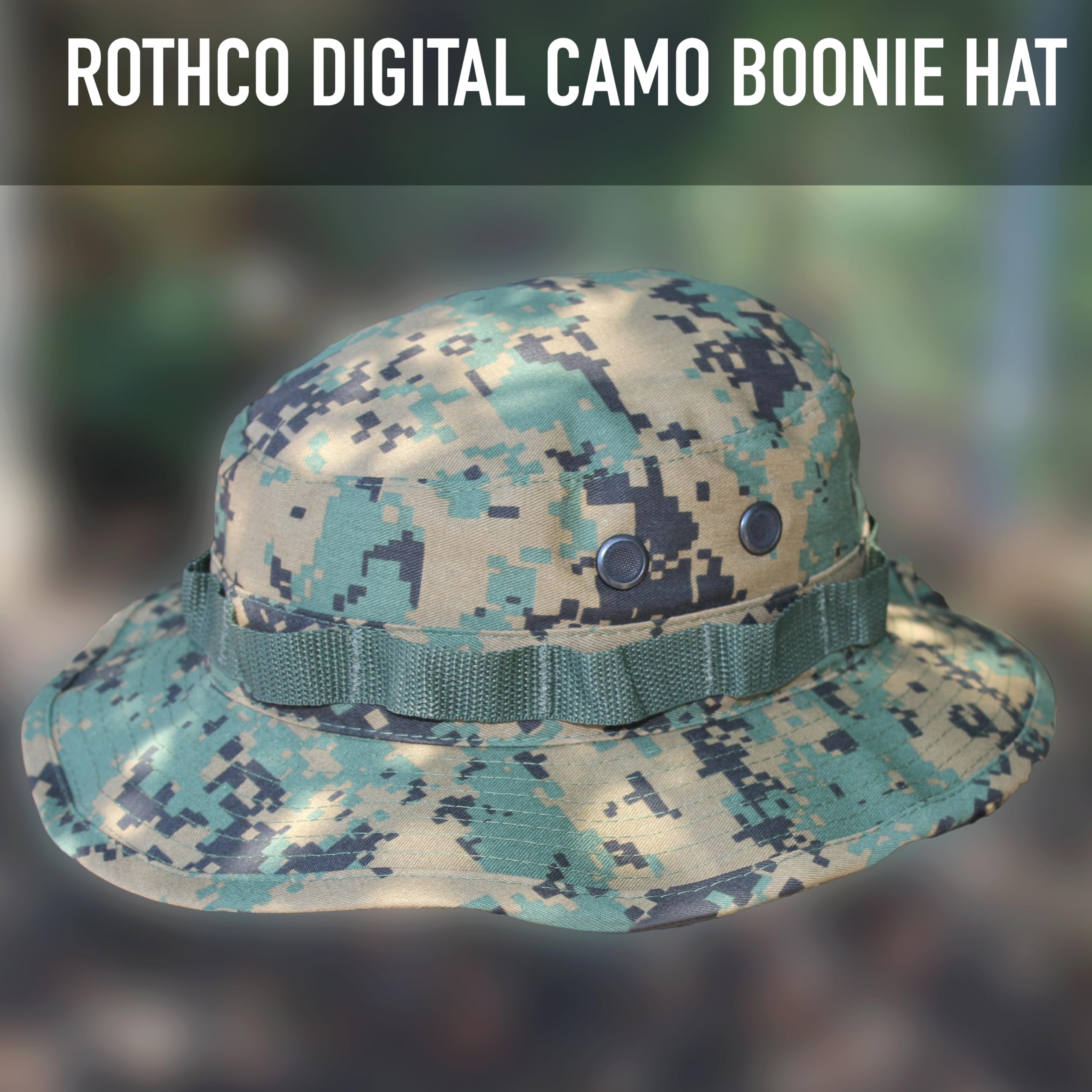 Rothco Boonie Hat with four air-vent panels for airflow and cooling