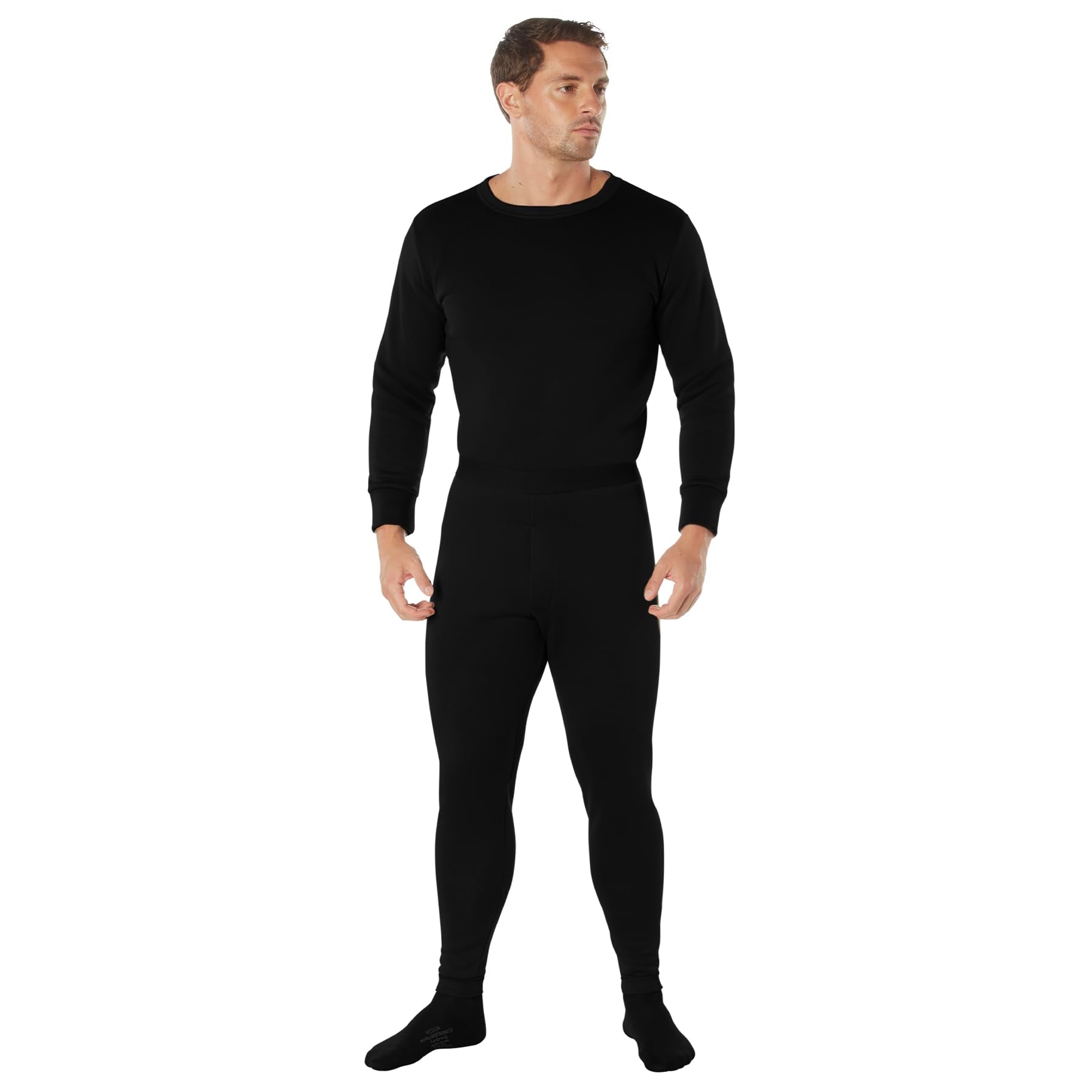 Rothco ECWCS poly underwear bottoms layered with tops for cold-weather versatility.
