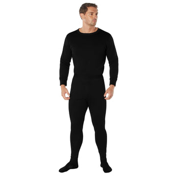 Rothco ECWCS poly underwear bottoms layered with tops for cold-weather versatility.