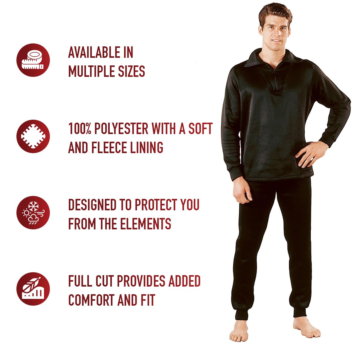 Rothco ECWCS poly underwear bottoms demonstrating service-grade ECWCS quality.