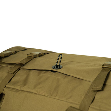 Rothco Enhanced Duffle Bag rugged 600D polyester construction for durability.