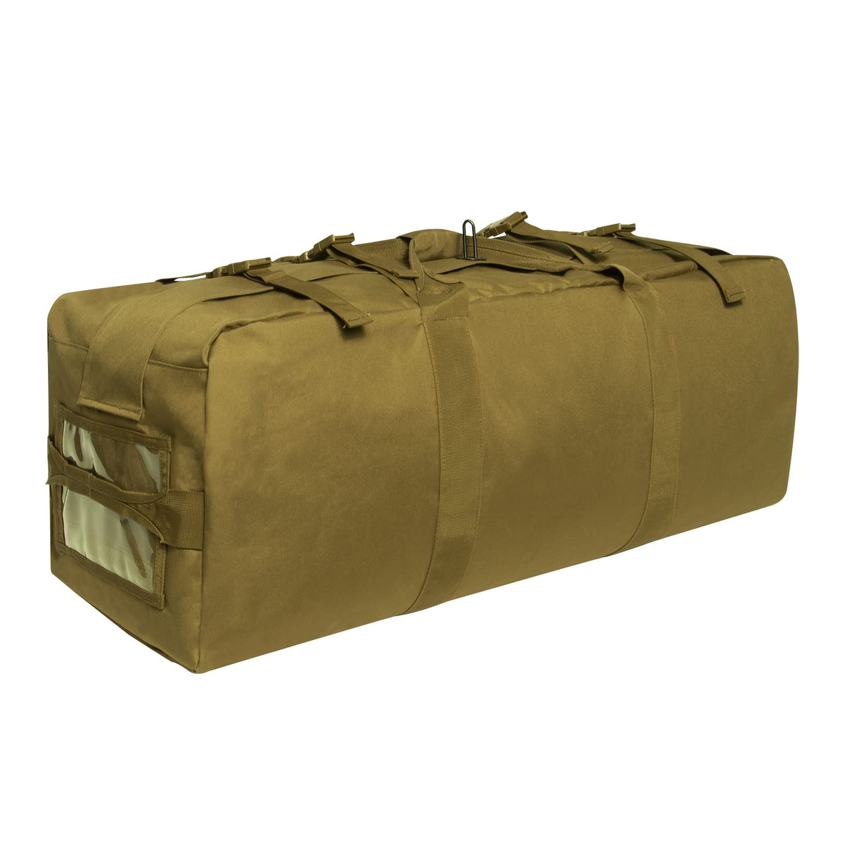 Rothco Enhanced Duffle 76L interior capacity shown for organized packing.