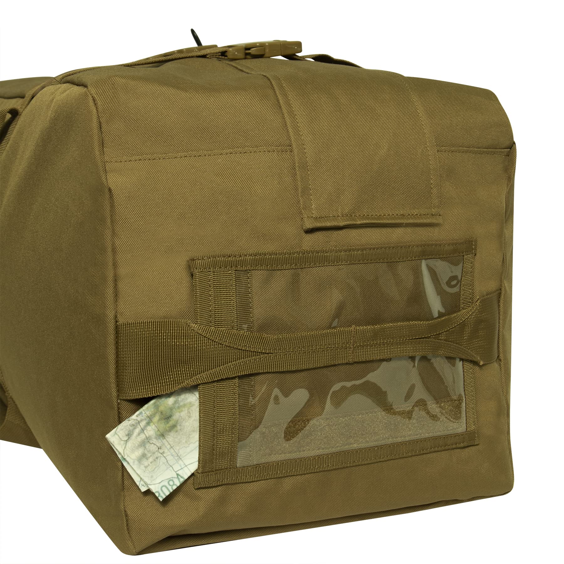 Rothco Enhanced Duffle Bag padded adjustable straps for comfortable carrying.