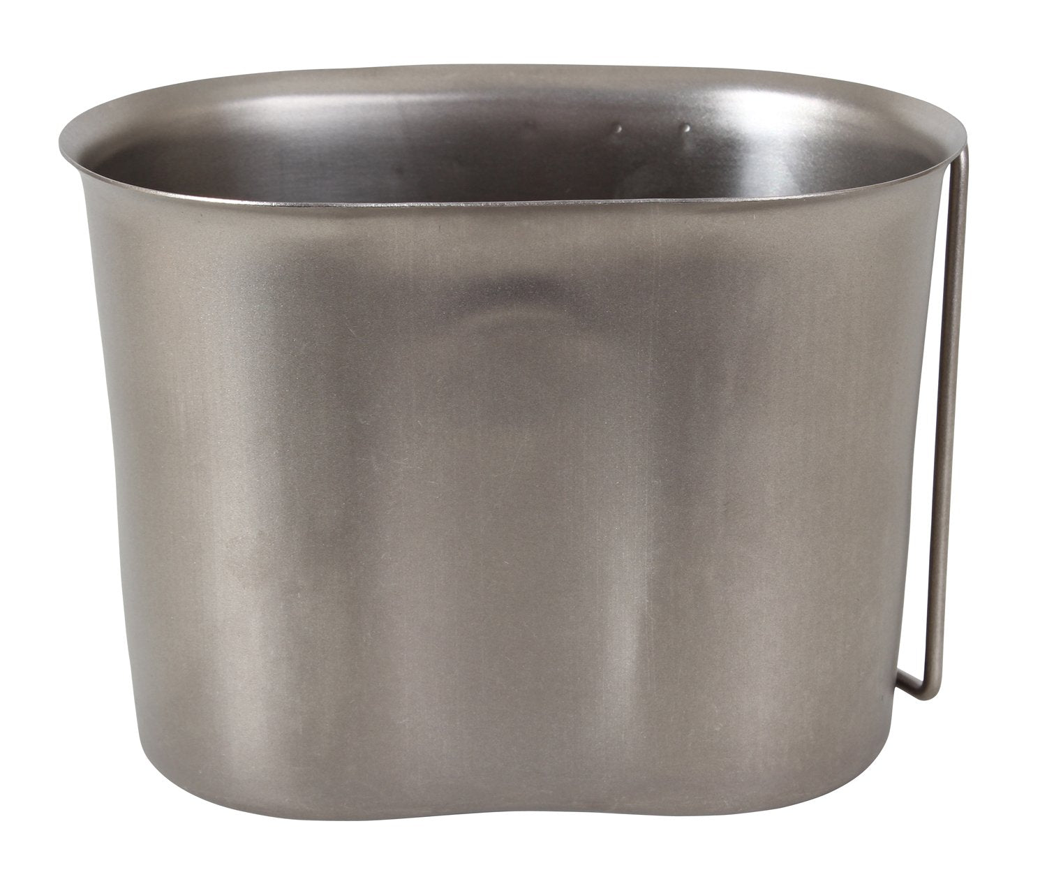 Rothco canteen cup fits under one quart canteens for compact kits