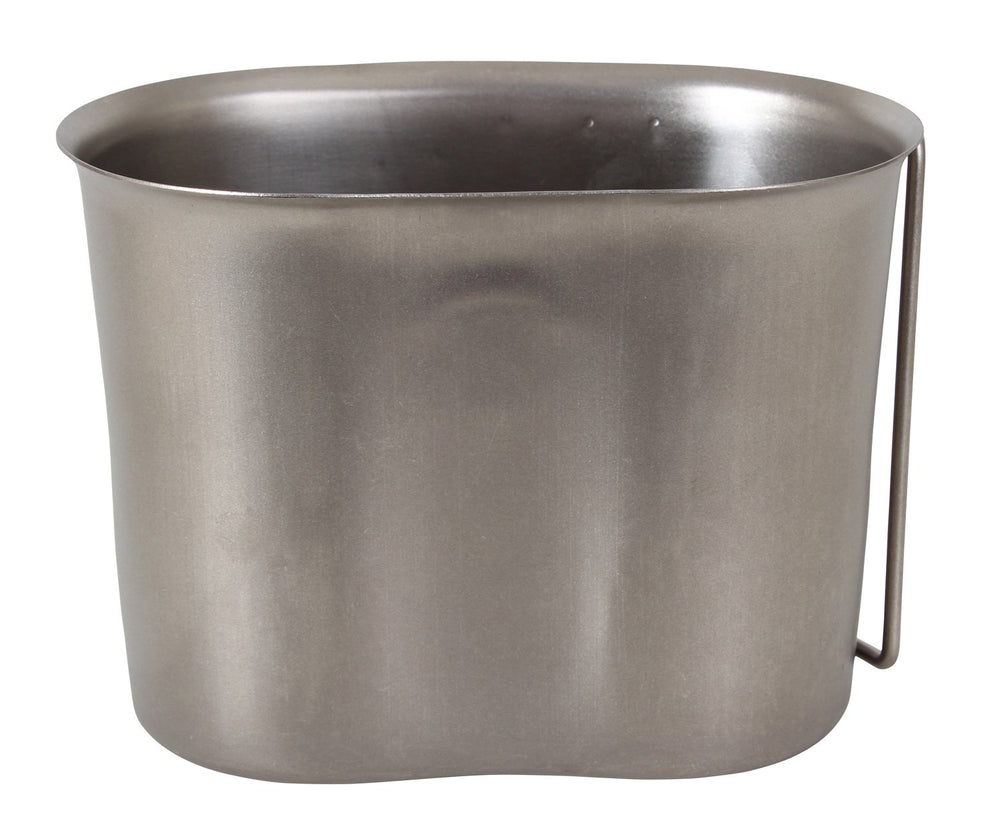 Rothco canteen cup fits under one quart canteens for compact kits