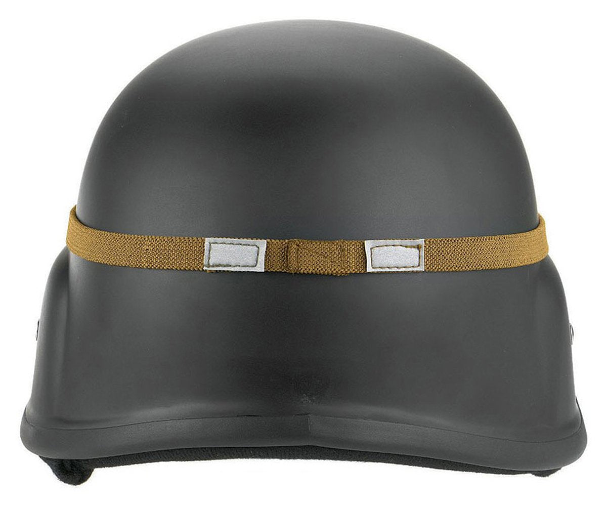 Rothco G.I. Type Cats Eye helmet band in coyote boosts visibility for outdoor use.