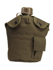 Rothco canteen cover in olive drab with front pouch and ALICE clips for secure mounting