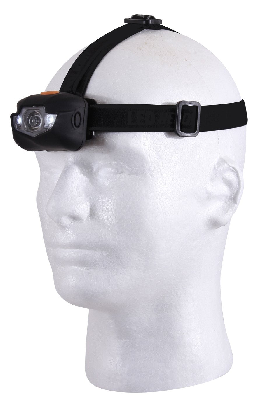 Rothco headlamp adjustable beam lets you aim light outdoors.