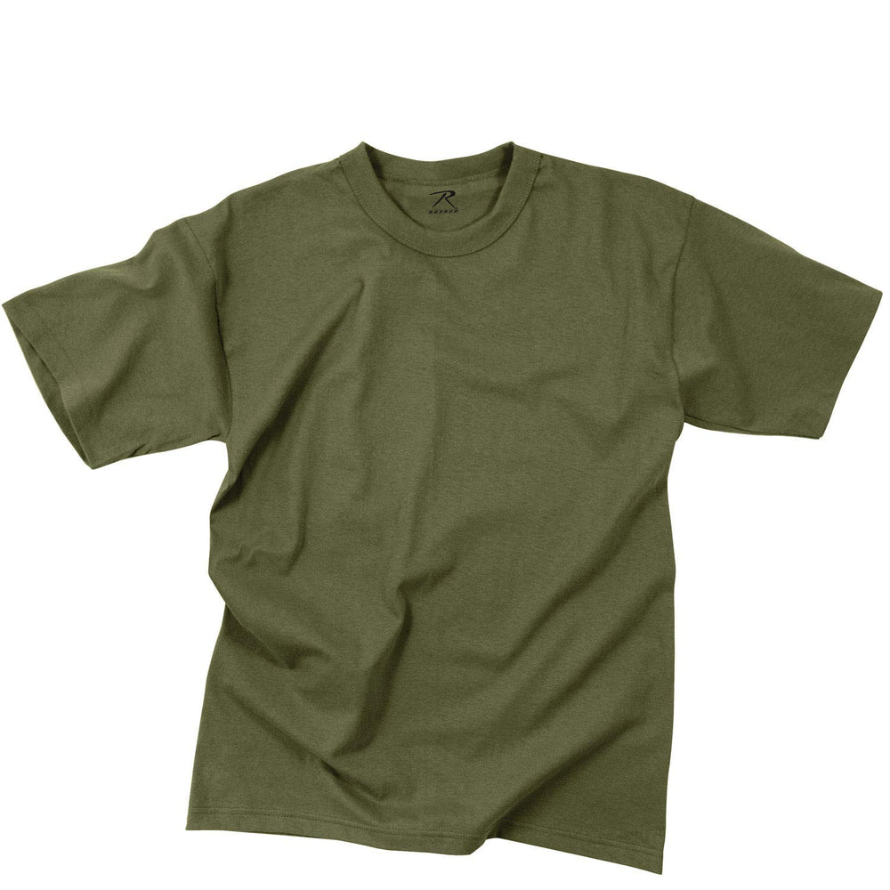 Rothco kids t-shirt in olive drab highlighting soft, breathable comfort for everyday wear