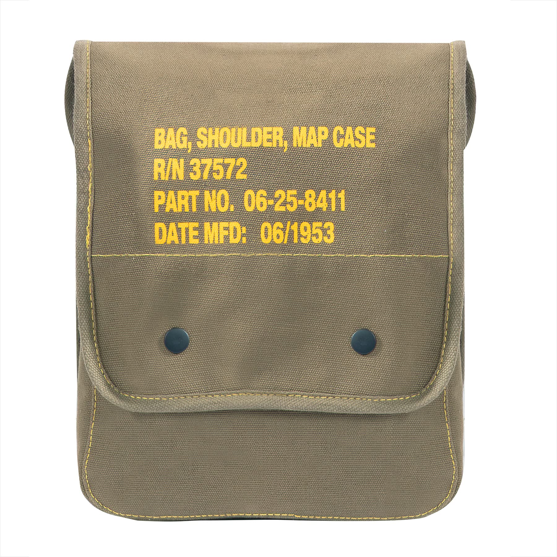 Rothco map case with military stencil detail keeps maps and gear within easy reach.