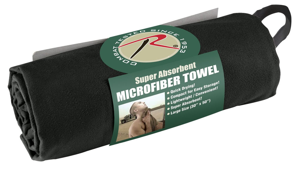 Rothco camping and hiking use towel, quick drying and compact
