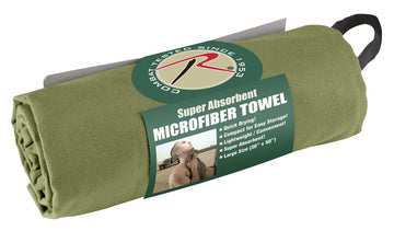 Rothco compact roll-up microfiber towel for easy packing
