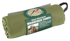 Rothco microfiber towel fast-drying in olive drab for outdoor use