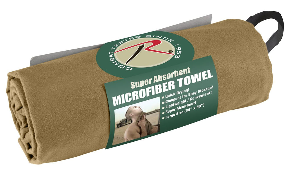 Rothco multipurpose towel suitable for camping, hiking, travel or gym
