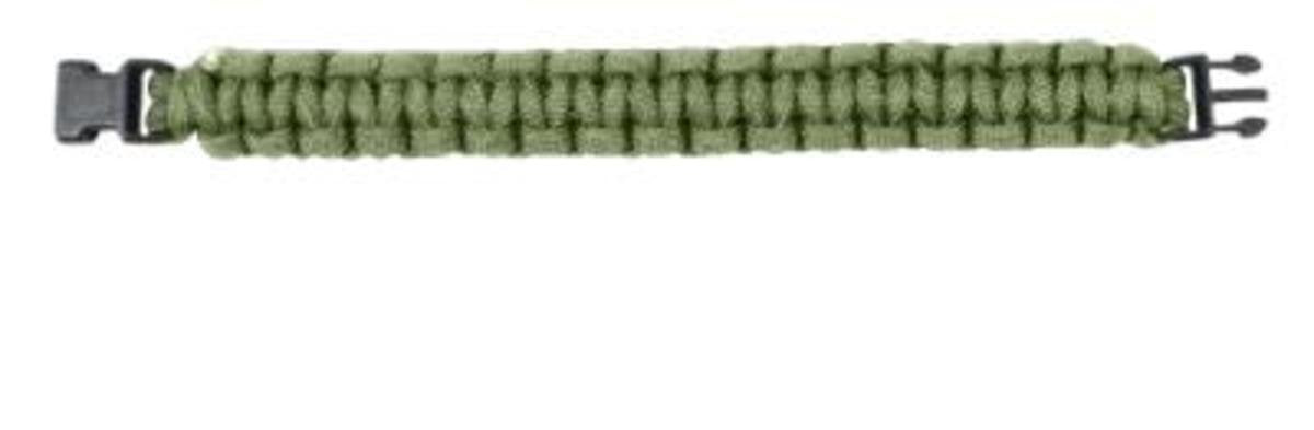 Rothco paracord bracelet black buckle, durable quick-release for outdoor gear.