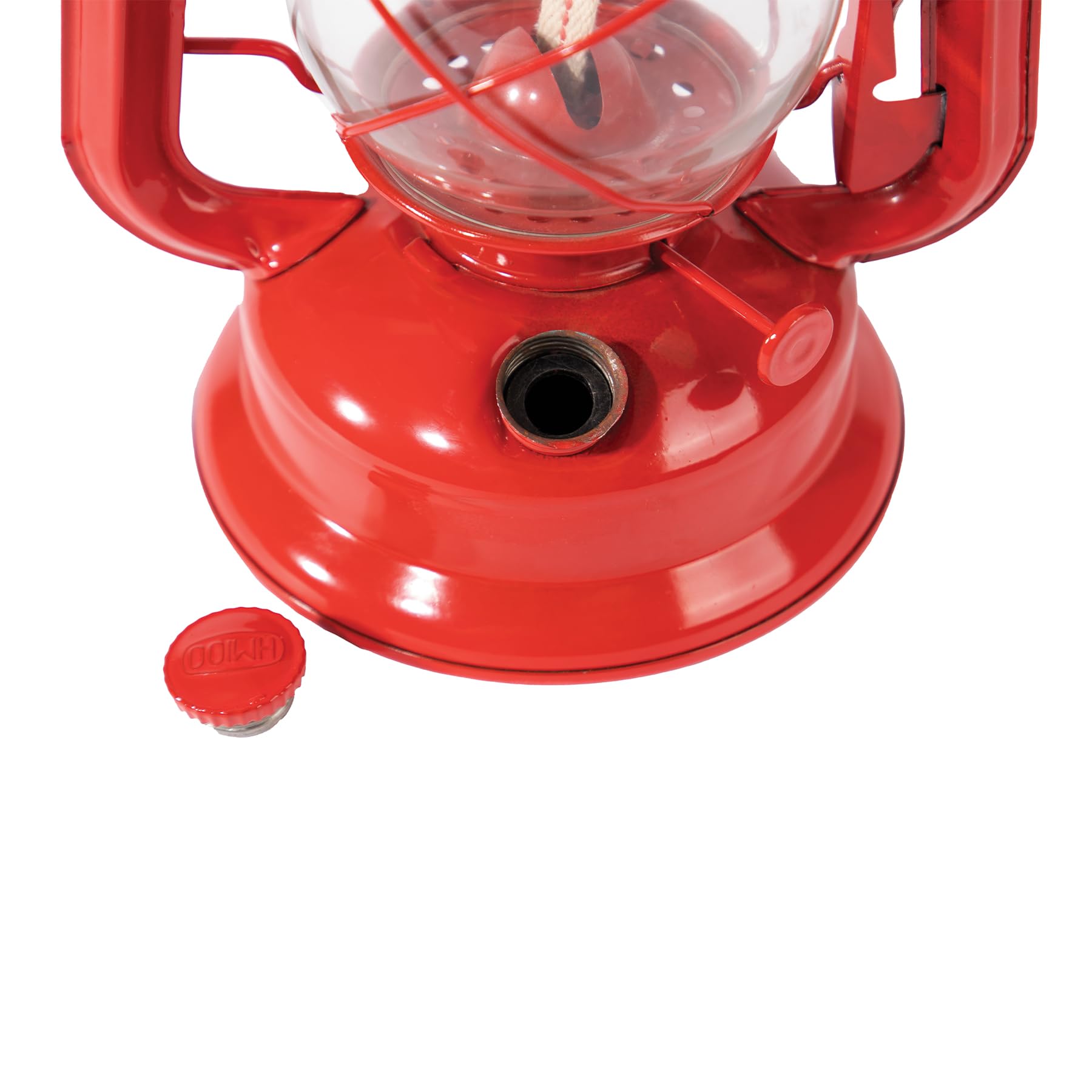Rothco red kerosene lantern with 8 oz fuel capacity for backup lighting