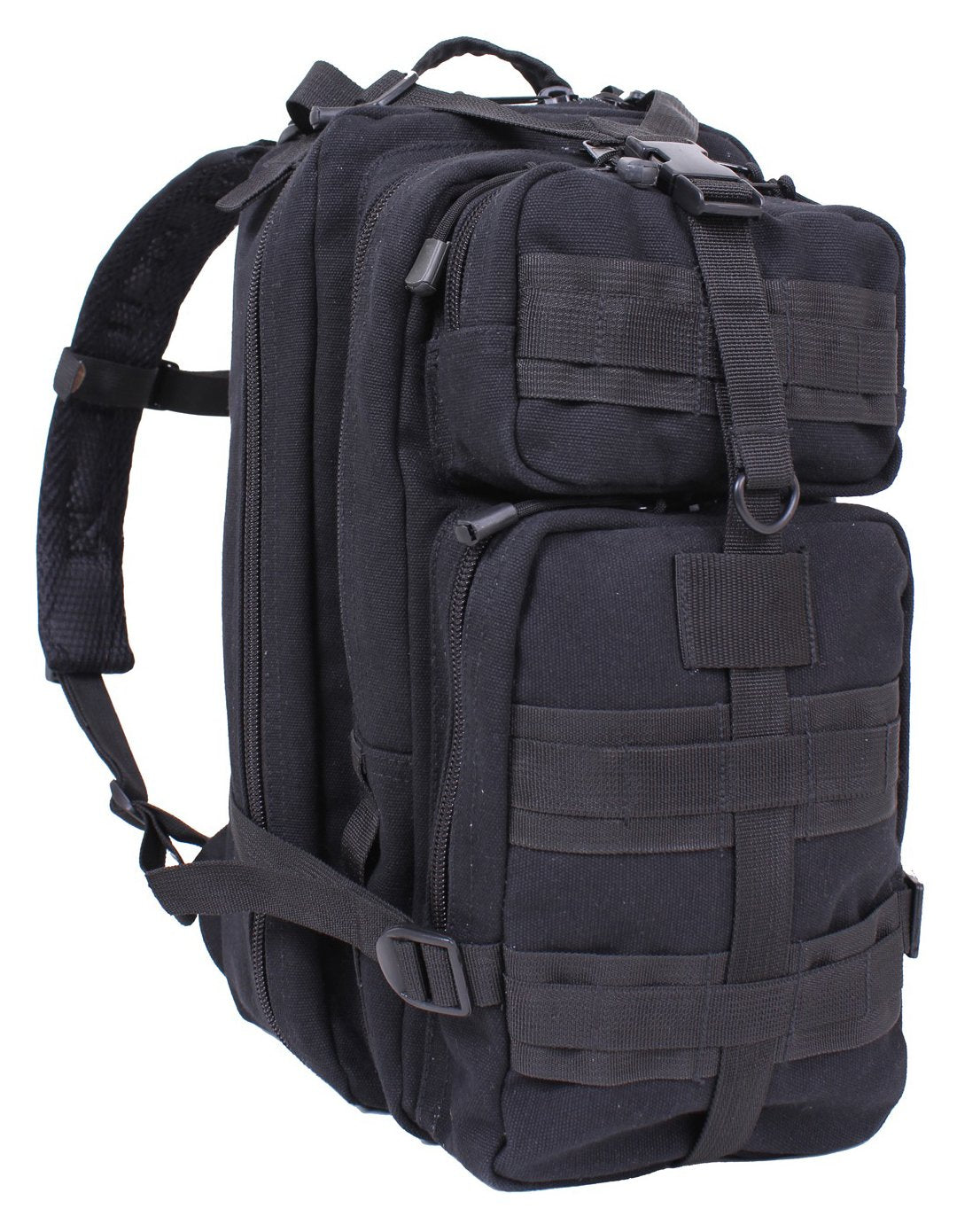 Rothco Tacticanvas Go Pack main compartment shown for organized cargo during outdoor adventures