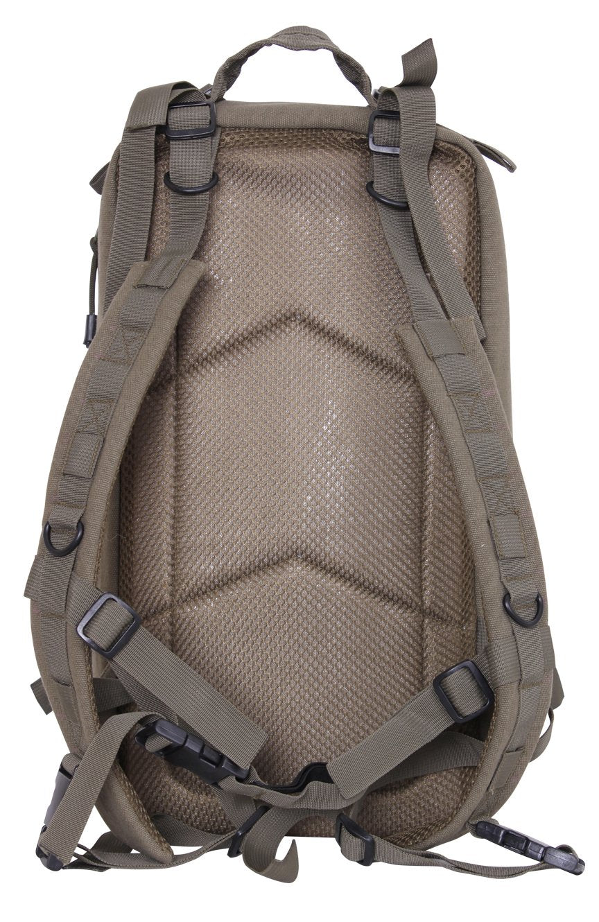 Rothco Tacticanvas Go Pack main compartment open for organization