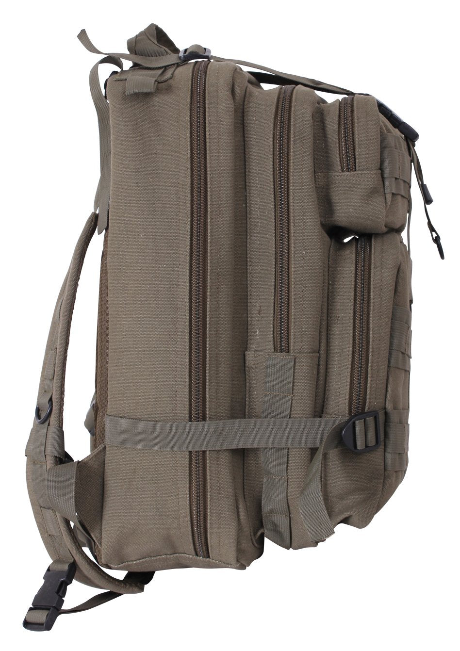 Rothco Tacticanvas Go Pack strap detail with secure cinches