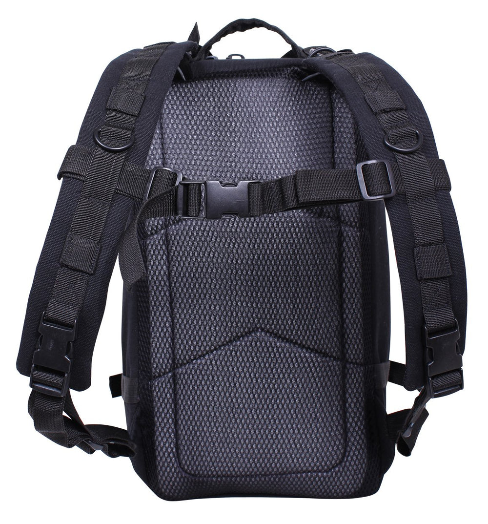Rothco Tacticanvas Go Pack padded shoulder straps provide comfortable carry on long trips