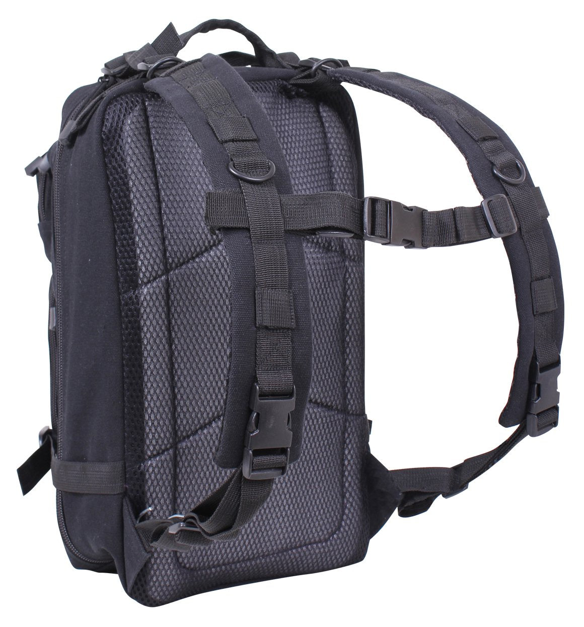 Rothco Tacticanvas Go Pack with multiple zippered storage pockets for smart organization