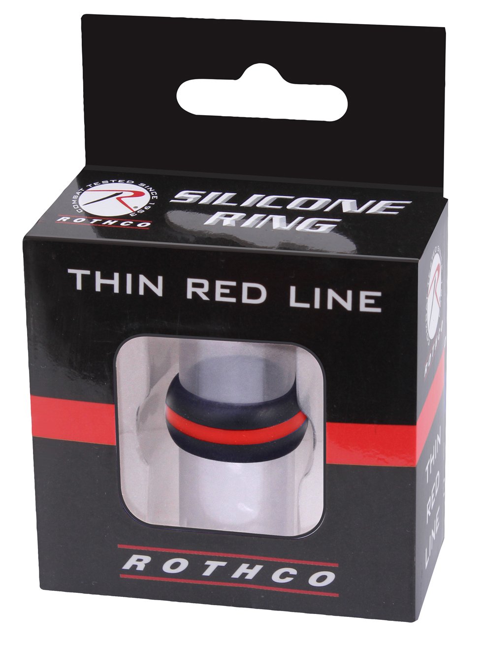 Close-up texture of Rothco silicone ring, flexible and durable for demanding work