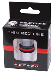 Close-up texture of Rothco silicone ring, flexible and durable for demanding work