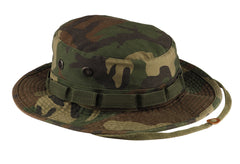 Rothco Vintage Boonie Hat with sun protection for outdoor adventures in woodland camo