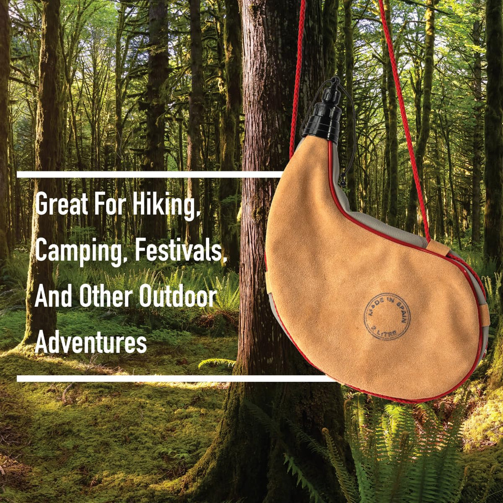 Rothco Wine Bota capacity supports water or wine on adventures