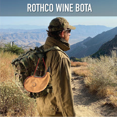 Rothco Wine Bota goatskin shell emphasizing traditional craftsmanship and durability