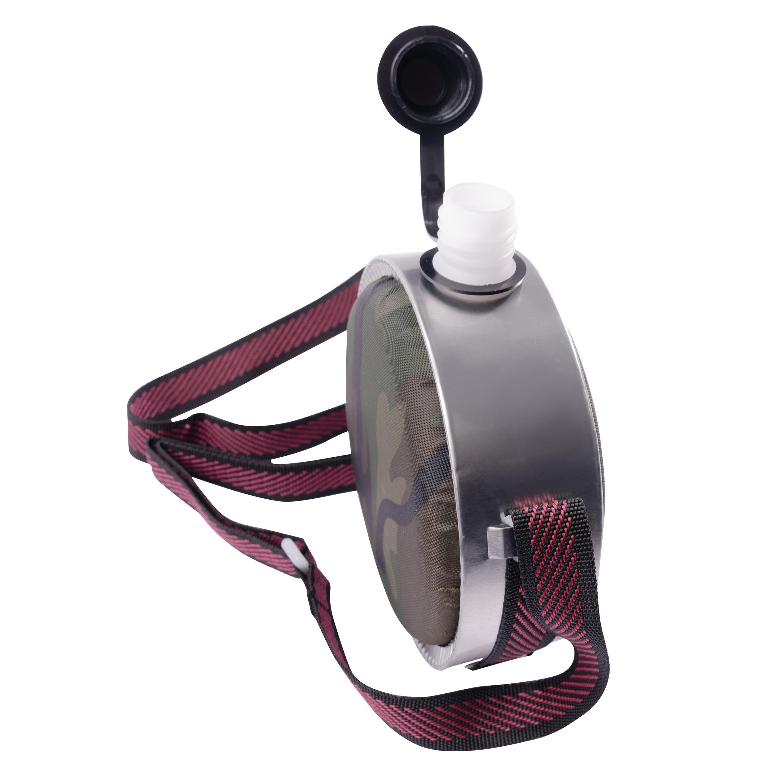 Rothco mini desert canteen strap adjustment for hands-free carrying on hikes