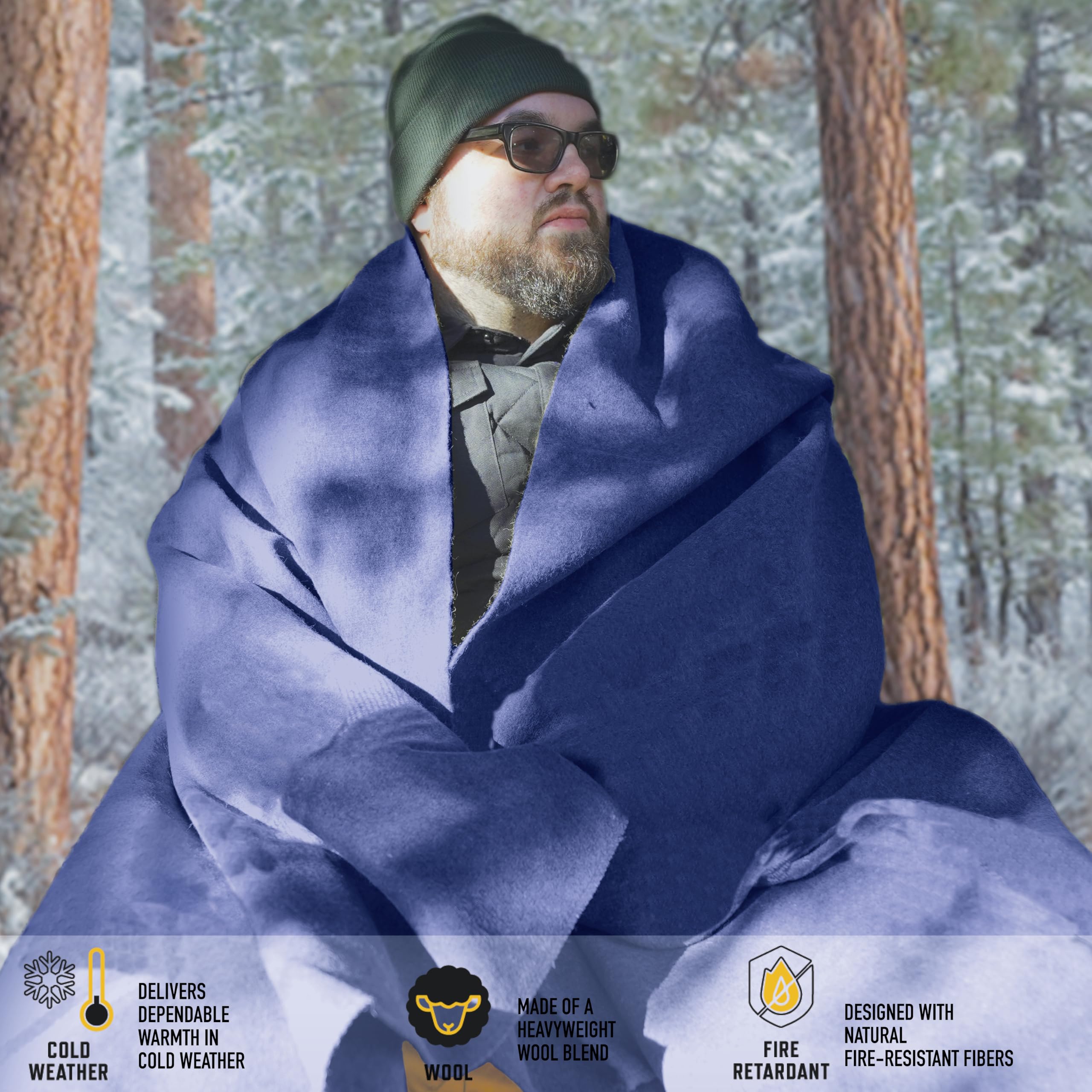 Rothco wool blanket outdoor camping use for versatile warmth.