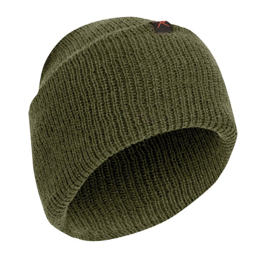 Rothco Wool Watch Cap front view shows snug warm fit for cold outdoor days