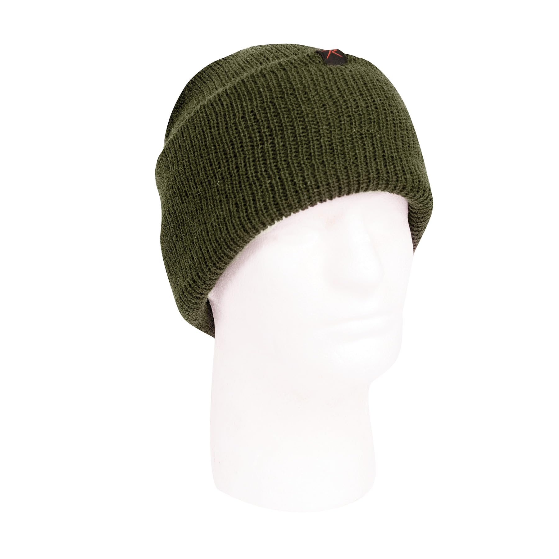 Rothco Wool Watch Cap rolled-cuff detail shows easy on/off and extra warmth