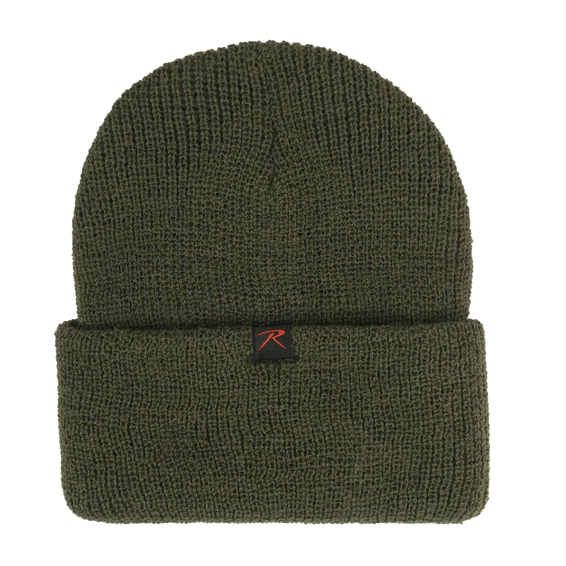 Rothco Wool Watch Cap worn on head demonstrates practical winter warmth for outdoor tasks