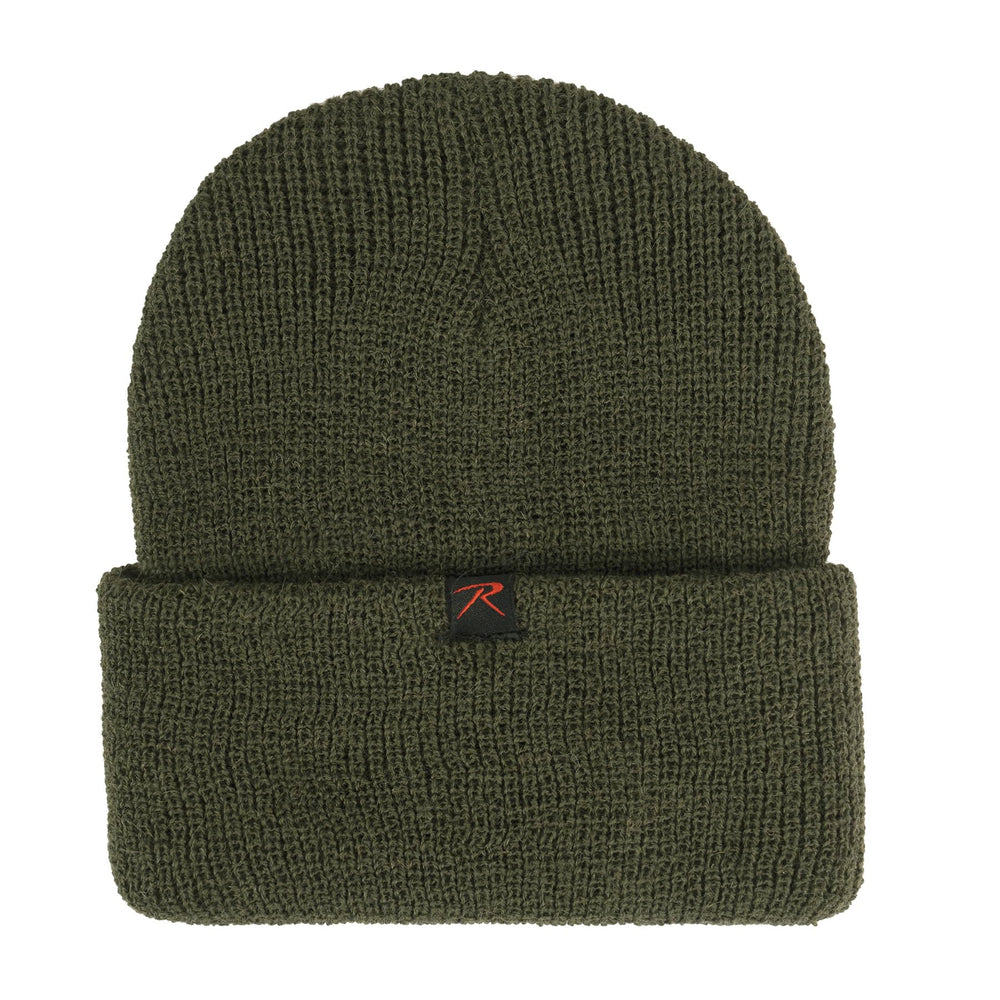 Rothco Wool Watch Cap worn on head demonstrates practical winter warmth for outdoor tasks