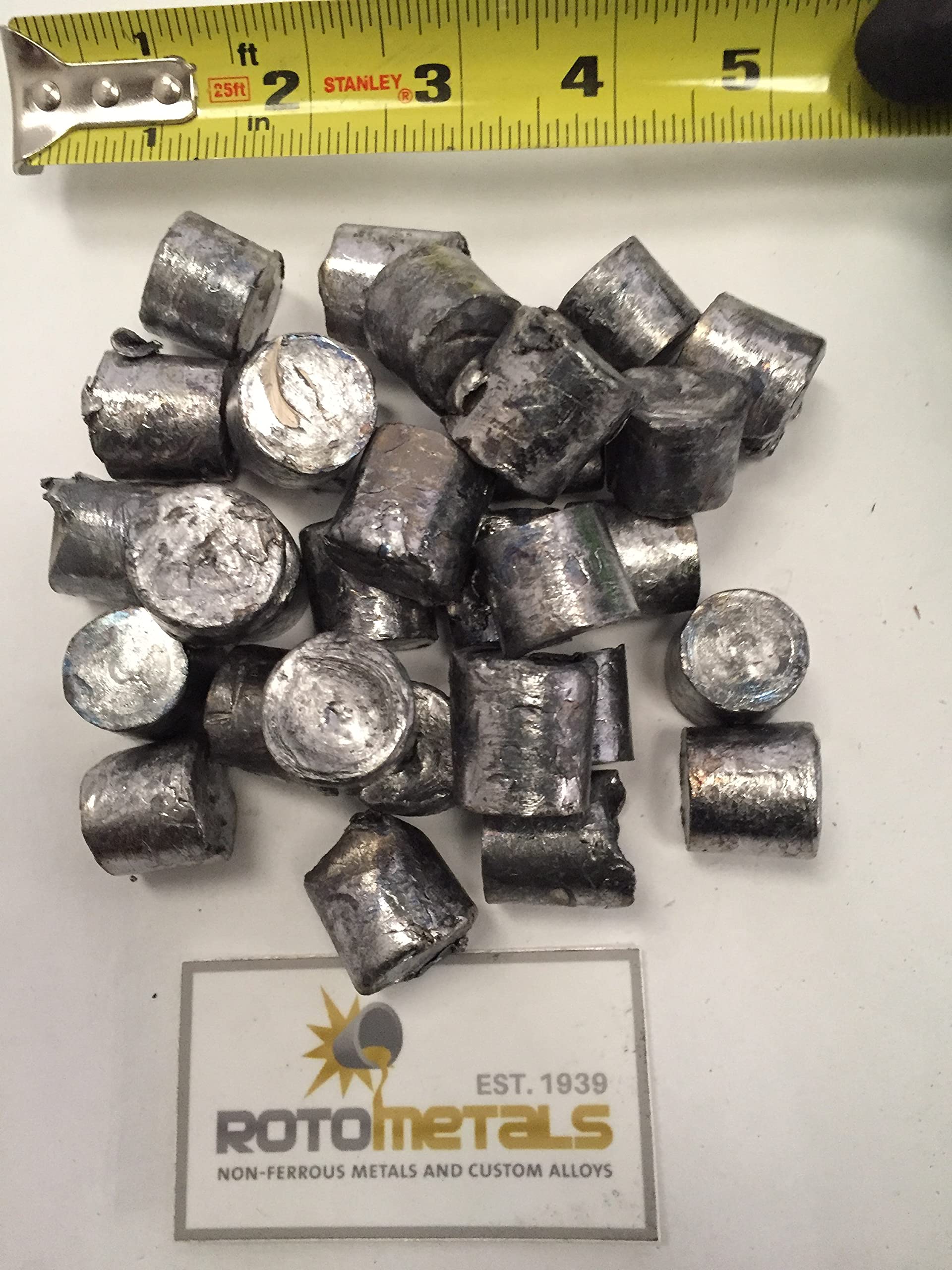 Roto Metals lead nuggets for casting bullets with consistent weight.