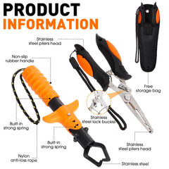 RoundFunny fillet knife with sheath in orange