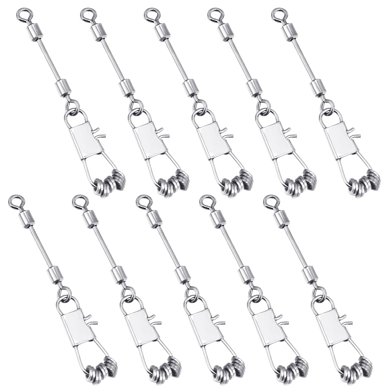 RoundFunny 2mm fly fishing tippet rings with clip set, 100 pieces