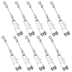 RoundFunny 2mm fly fishing tippet rings with clip set, 100 pieces