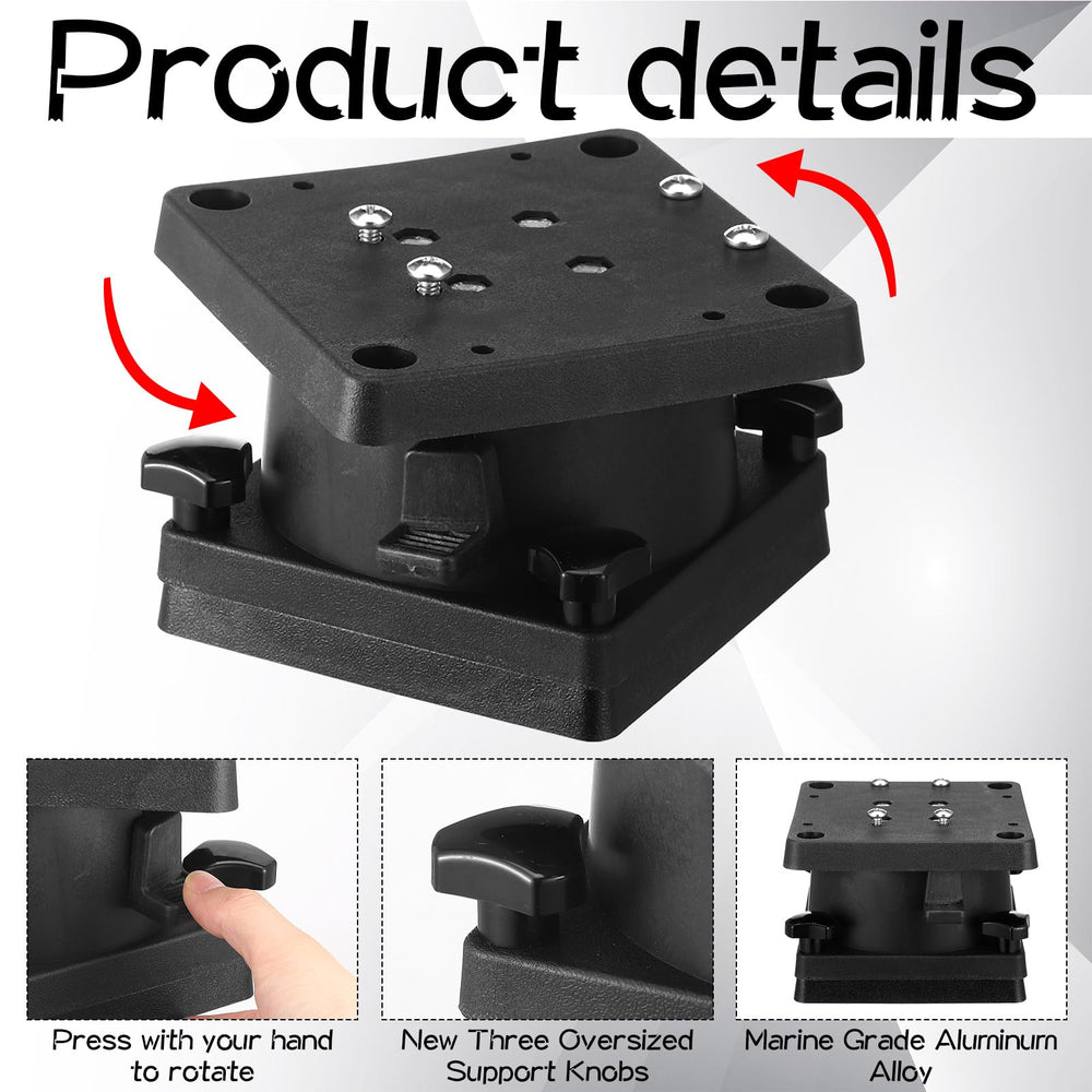1026 swivel pedestal showing 16 locking positions
