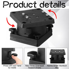1026 swivel pedestal showing 16 locking positions